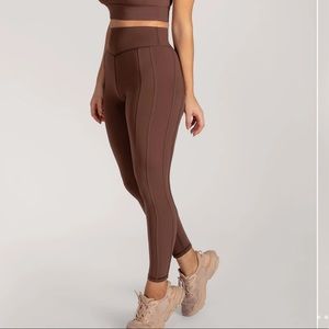 Meshki Chocolate Panelled Leggings